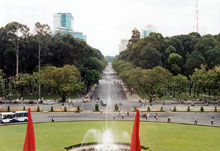 Ho Chi Minh City, also known as Saigon, is the home of the Reunification Palace, the former South Vietnamese Presidental Palace.
