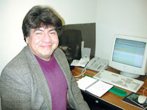Talavera will leave next semester to work on a Spanish e-book, but will return in the spring of 2004.
