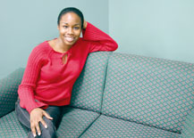 Lenore Lewis, an international student from Tortola, says she is adjusting to life at the University.
