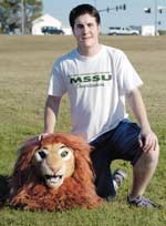 Will Siegfried says he has learned much since taking on the job of the Lion Mascot this semester.
