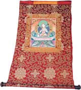 Tangkas are hung in Tibetan homes and are believed to protect and bless those who view them.
