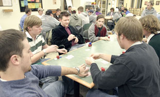 The Texas Holdem poker tournament was held Nov. 16 in the Student Life Center.
