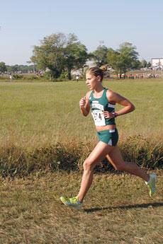 Alison Walker seems alone, but nearly 2,000 runners competed in the Southern Stampede Saturday, Sept. 16 at Southern.
