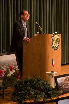 Dr. David Bell, author, was the keynote speaker during the first academic conference Nov. 2.
