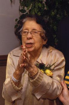 Mary Helen Harutun receives the Lion Hearted Award in 2006. Harutun passed away Feb. 23.
