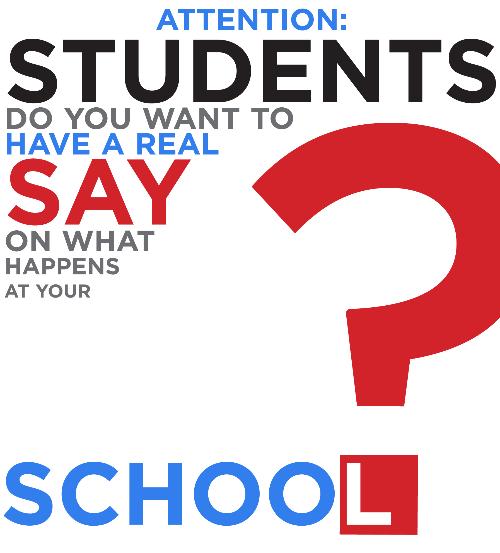 A student say at school 