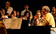 The Concert Choral meets for practice on Oct. 17.
