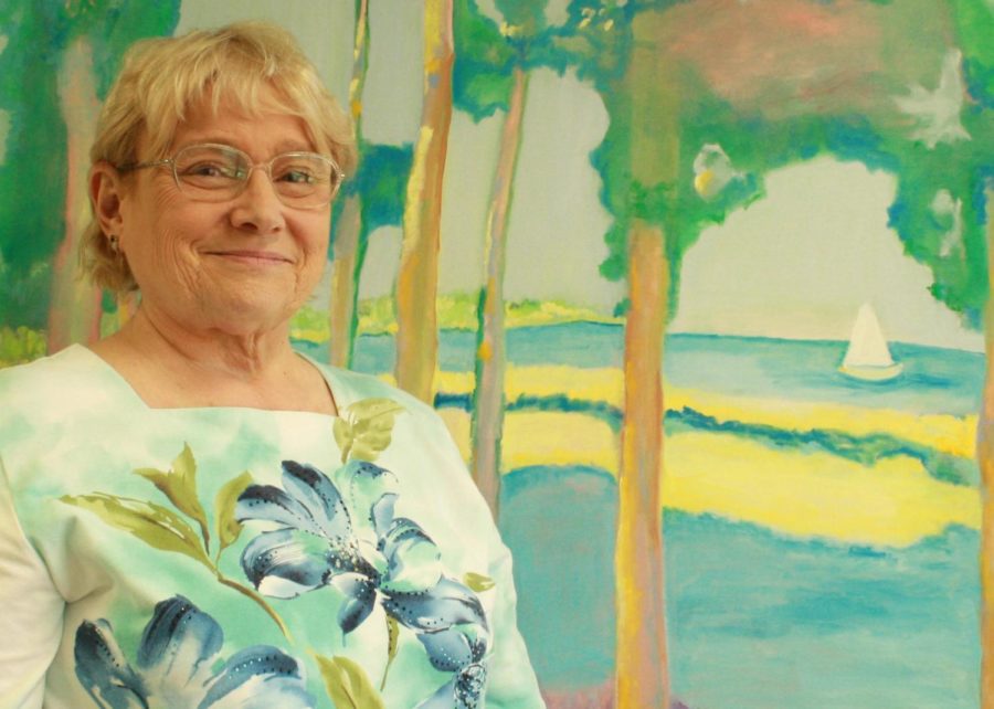 Dr. Carolyn Hale has worked on landscape paintings for years. She plans to continue the activity, along with a variety of others, in retirement.
