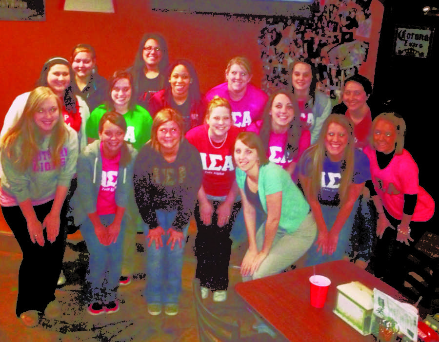 Members of Missouri Southern’s chapter of the sorority Alpha Sigma Alpha organized a fundraiser at JJ’s Woodfire Pizza this week.
