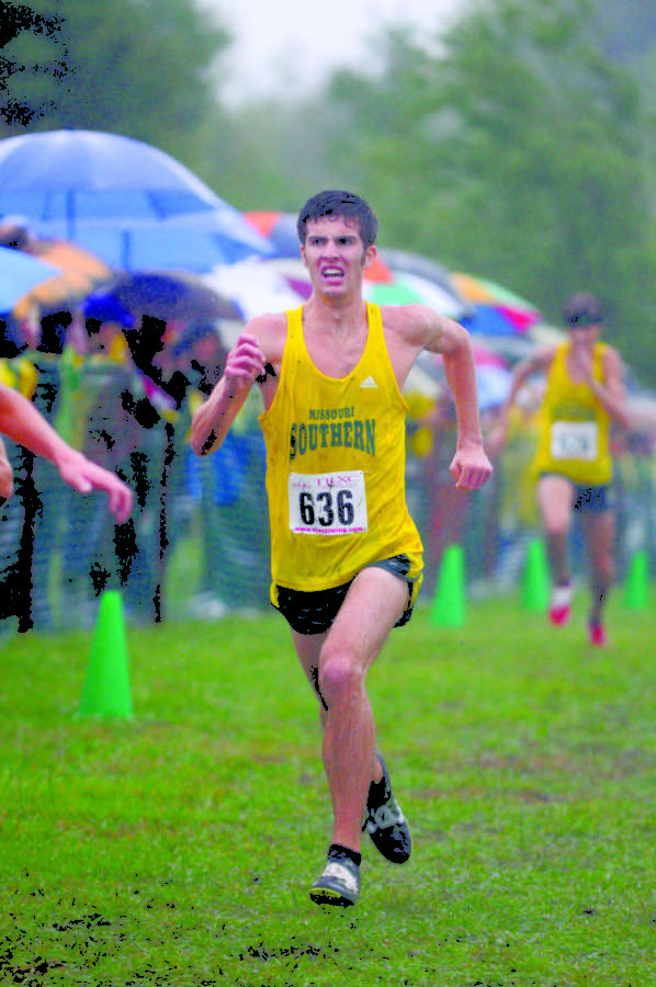 Junior Colton Woodridge competes in the Southern Stampede in 2012 at Missouri Southern.