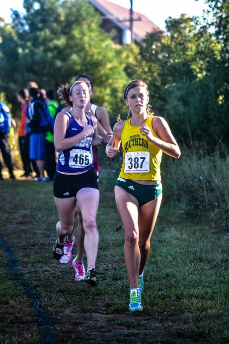 Sophomore Addie Mengwasser runs at the Southern Stampede where she finished in 12th place with a final time of 18:19.9 as the Lions claimed third place overall.