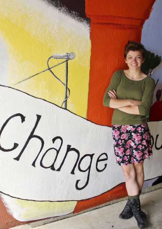 Senior  studio art major Jordan Murdock hopes to see the mural come to completion after she has graduated.