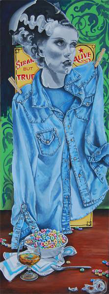 Natalie Wisemans acrylic painting Not Quite Myself Today will be featured in Spiva Center for the Arts Regional Focus Gallery from March 8 - May 4. The 2013 painting is one of Wisemans personal favorites.