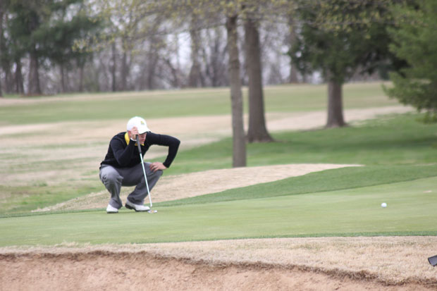 Junior+Ryan+Buerk+lines+up+his+putt+at+Twin+Hills+Golf+and+Country+Club+during+last+years+Missouri+Southern+invitational+where+the+Lions+finished+seventh+overall