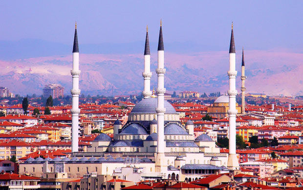 The Kocatepe Mosque is the largest mosque in Ankara, the capital of Turkey. It was built between 1967 and 1987 in the Kocatepe quarter in Kızılay, and its size and prominent situation have made it a landmark that can be seen from almost anywhere in central Ankara.http://www.beautifulmosque.com/kocatepe-mosque-in-ankara-turkey/