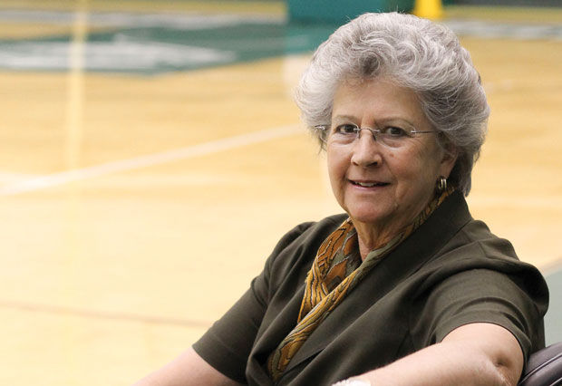 Former+Athletic+Director+Sallie+Beard+is+awarded+the+Lifetime+Achievement+Award+by+the+National+Association+of+Collegiate+Women+Athletics+Administration.+She+is+recognized+as+the+driving+force+at+Missouri+Southern+that+built+the+womens+athletic+program+from+the+ground+up.