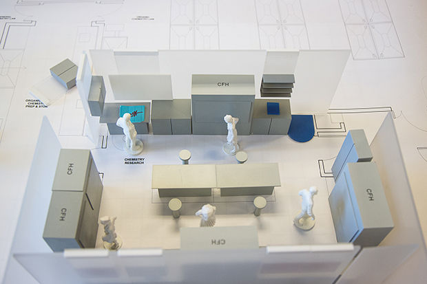 Model+shows+potential+renovation+plans+for+Reynolds+Hall+labs