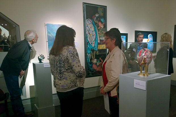 Spiva+members+attend+the+opening+reception+for+the+68th+Annual+Membership+held+Nov.+13+at+the+Spiva+Center+for+the+Arts.