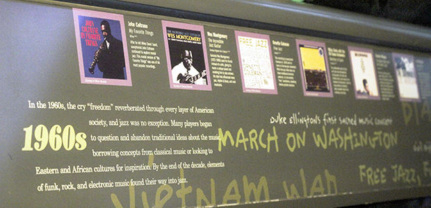 Every day is a celebration of black history at the corner of 18th and Vine in Kansas City, Mo. A display at the American Jazz Museum there highlights achievements of black musicians during the turbulent decade of the 1960s. The museum complex also includes the Negro Leagues Baseball    Museum and the Blue Room, a working jazz club.