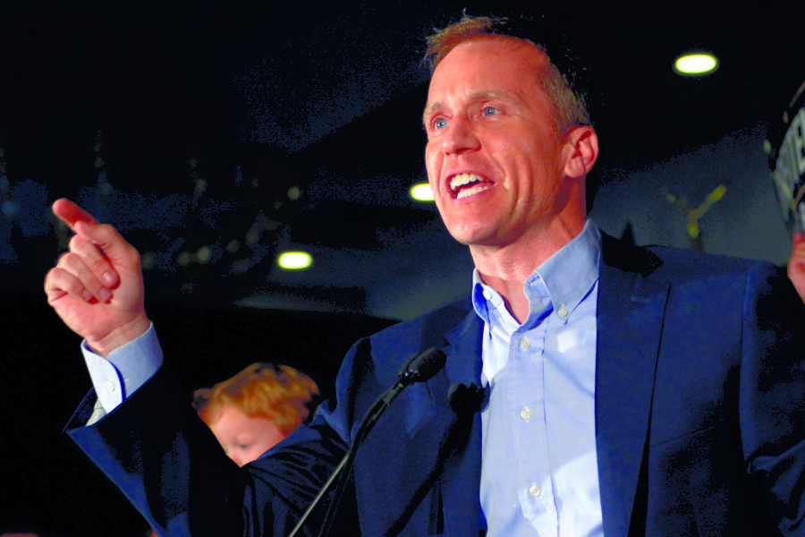 Gov.+Eric+Greitens+spoke+at+Southern+ahead+of+his+election+in+November+2016.