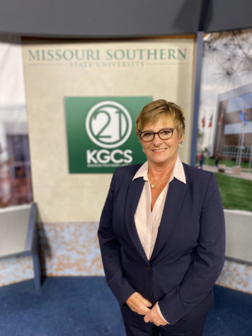 Lisa Olliges poses for her first portrait as the General Manager of KGCS-TV.