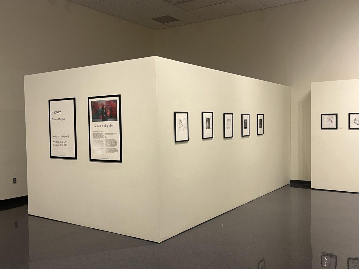 Dr. Moghbeli's art on display at the Cragin Art Gallery